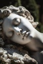 AI Generative - Ethereal Artistry: Angel Statue Collection