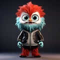 Ai generative freaky animal mascot in stylish clothes