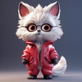 Ai generative freaky animal mascot in stylish clothes