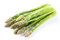 Ai generative. Fresh green asparagus on white