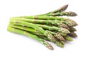 Ai generative. Fresh green asparagus on white