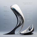 AI generative Futuristic concept design abstract background