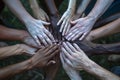 ai generative hands of different skin colors