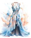 Ai generative Haute Couture fashion illustration