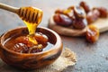 ai generative honey and dates Royalty Free Stock Photo