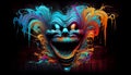 AI Generative Illustration Graphic Design Art Insanity RGB Color Background Wallpaper Photo