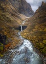 AI Generative image based on Svartifoss Waterfall in Iceland