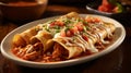 Chicken Enchiladas Royalty Free Stock Photo