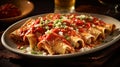 Chicken Enchiladas Royalty Free Stock Photo