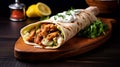 Chicken Shawarma Royalty Free Stock Photo