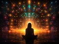 Human energy meditation background Royalty Free Stock Photo