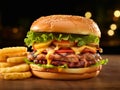 Hawaiian Burger Royalty Free Stock Photo