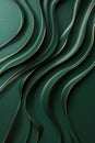 Luxurious green waves in a silky abstract texture.