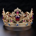 ai generative, Majestic king or queen royal crown. Royalty Free Stock Photo