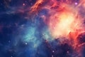 Ai generative. Nebula and galaxies in space. Abstract cosmos background