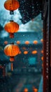 AI generative photography of Color Matching Orange, Chinese Style