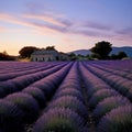 AI generative photography Photographing the lavender fields