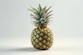 Ai Generative Pineapple isolated on a white background. Healthy food concept