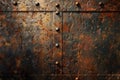 ai generative rusty iron plate background Royalty Free Stock Photo
