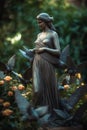AI Generative - Seraphic Splendor: Sublime Angel Sculptures