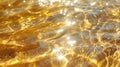 Sparkling golden water surface with sunlight reflecting, pure nature. Royalty Free Stock Photo