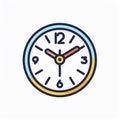 clock icon time alarm Royalty Free Stock Photo