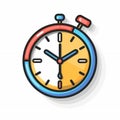clock icon time alarm Royalty Free Stock Photo