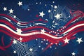 AI GENERATIVE, USA flag background. American symbol of fourth of July Independence Day, democracy and patriotism Royalty Free Stock Photo