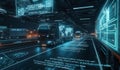 AI generator image of Advanced High-Tech Concept,Semi Truck