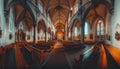 AI generator image of Church Germany , very bright and beautiful