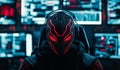 AI generator image of hacker,programmer