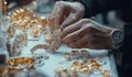 AI generator image of The materials should include gold and silver