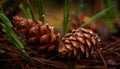 AI generator image of Pine cone Royalty Free Stock Photo