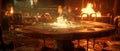AI generator image of Pool table, snooker table Royalty Free Stock Photo