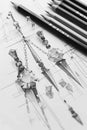 AI generator image of Sketches of minimalist collection