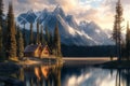 AI generator image of view, scenery, landscape nature