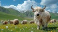 AI generator images of portrait of Yak bull