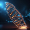 AI Genetic Engineering DNA Analysis Biotechnology Royalty Free Stock Photo