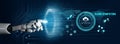 AI on a Global Cloud Computing Platform for Development Motif Royalty Free Stock Photo