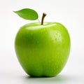 Green apple isolate. Royalty Free Stock Photo