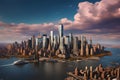 new-york city perfect composition beautiful highly detailed generated by Ai Royalty Free Stock Photo