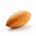 High realistic almond nut isolated on white background.