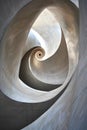AI illustration of abstract architecture captivating spiral design with smooth flowing design Royalty Free Stock Photo