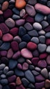 AI illustration of a background with stones in a variety of vibrant colors