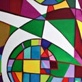 AI illustration cubism paining