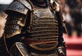 AI illustration of a samurai armor details