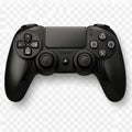 AI image, Black Playstation controller for gaming console Technology for digital Entertainment Royalty Free Stock Photo
