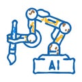 ai image generation future technology icon doodle illustration