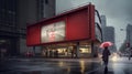 Ai Image Generative photography of outdoor advertisement