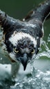 AI Image Generator of A Western Osprey catches a fish, Royalty Free Stock Photo